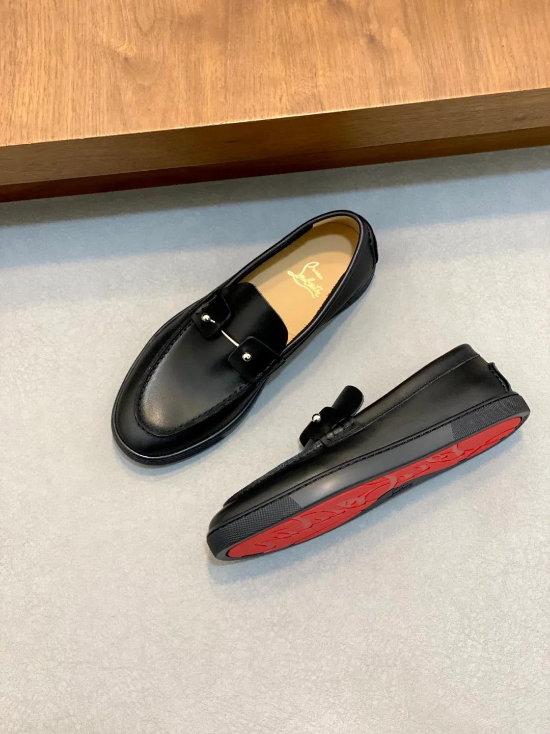 Men's shoes 💰740 christian louboutin (CL red sole shoes) exclusive hot model released 🎈🎈💪Movable latex feet👻Finished outsole line [Deyi] Global supply😝 [Top version]: original imported cowhide upper, top original leather lining, original molded TPU outsole, original 1:1 detail processing, original shoe last, large quantity available from stock, code number: 39-44 (38, 45 customized)